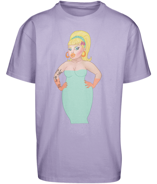 Heavy Oversize Tee, Pin-up Front