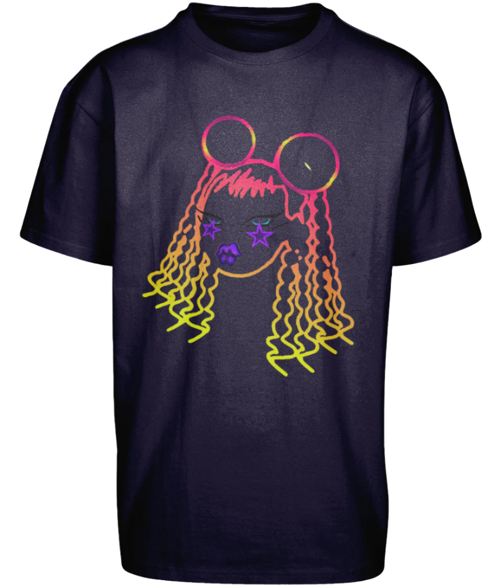 Heavy Oversize Tee, Neon Front