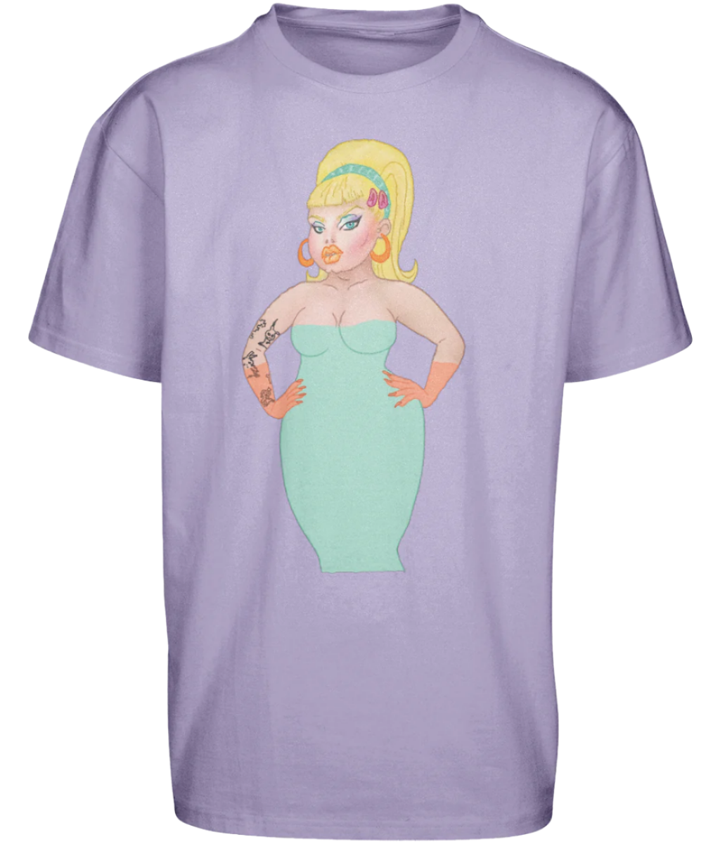 Heavy Oversize Tee, Pin-up Front