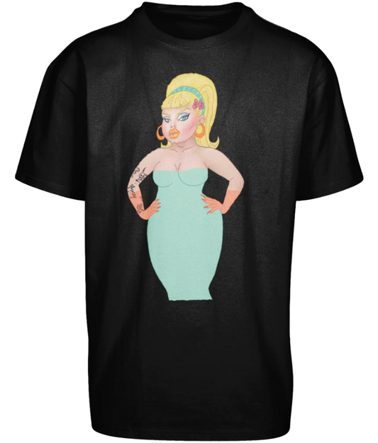 Heavy Oversize Tee, Pin-up Front