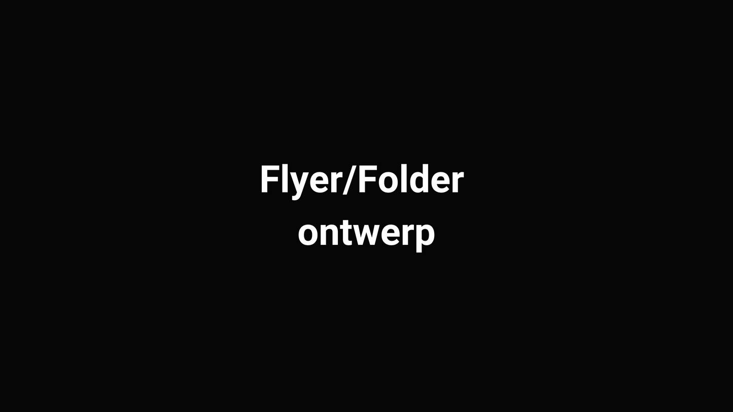 Flyer / folder ontwerp (A5)