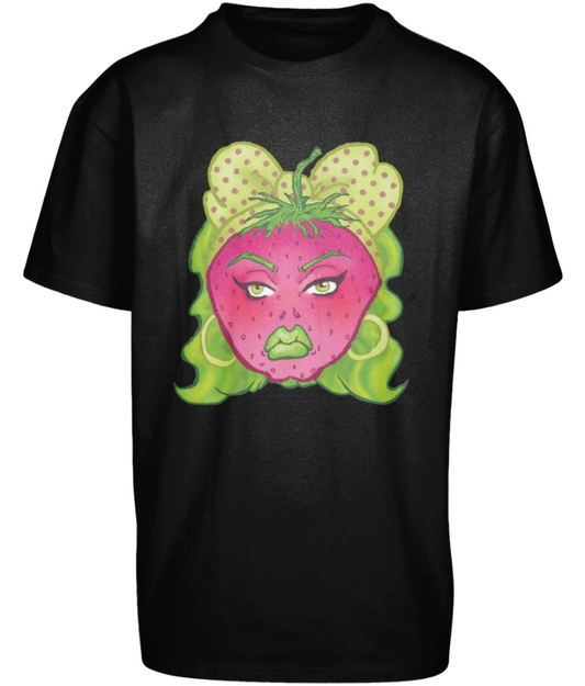Heavy Oversize Tee, Strawberry Front