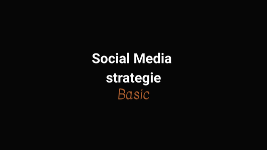 Social Media strategie, Basic